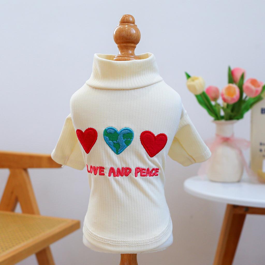 Pet Circle Pet Clothes Dog Cat Home Two-legged Teddy Bigbear Valentine's Day Bottom Shirt