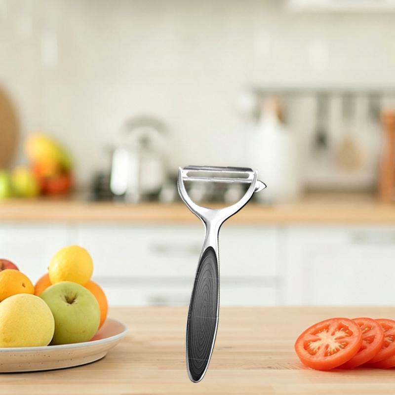 Stainless Steel Kitchen Peeler Scallion Slicer Specialized Peeler with Wooden Handle Slicing Fruit and Vegetable Kithcen Tools