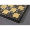 Staunton Inspired Brass Metal Luxury Chess Pieces  Board Set 30.48 Cm Gold, Black