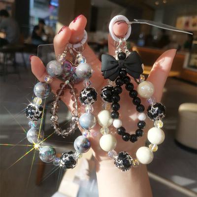 Strik Mobiele Telefoon Lanyard Polsbandje Voor Vrouwen Handvat Ketting Kort Anti-verlies Telefoonhoesje Sleutelhanger Telefoon Bedeltje Bandje