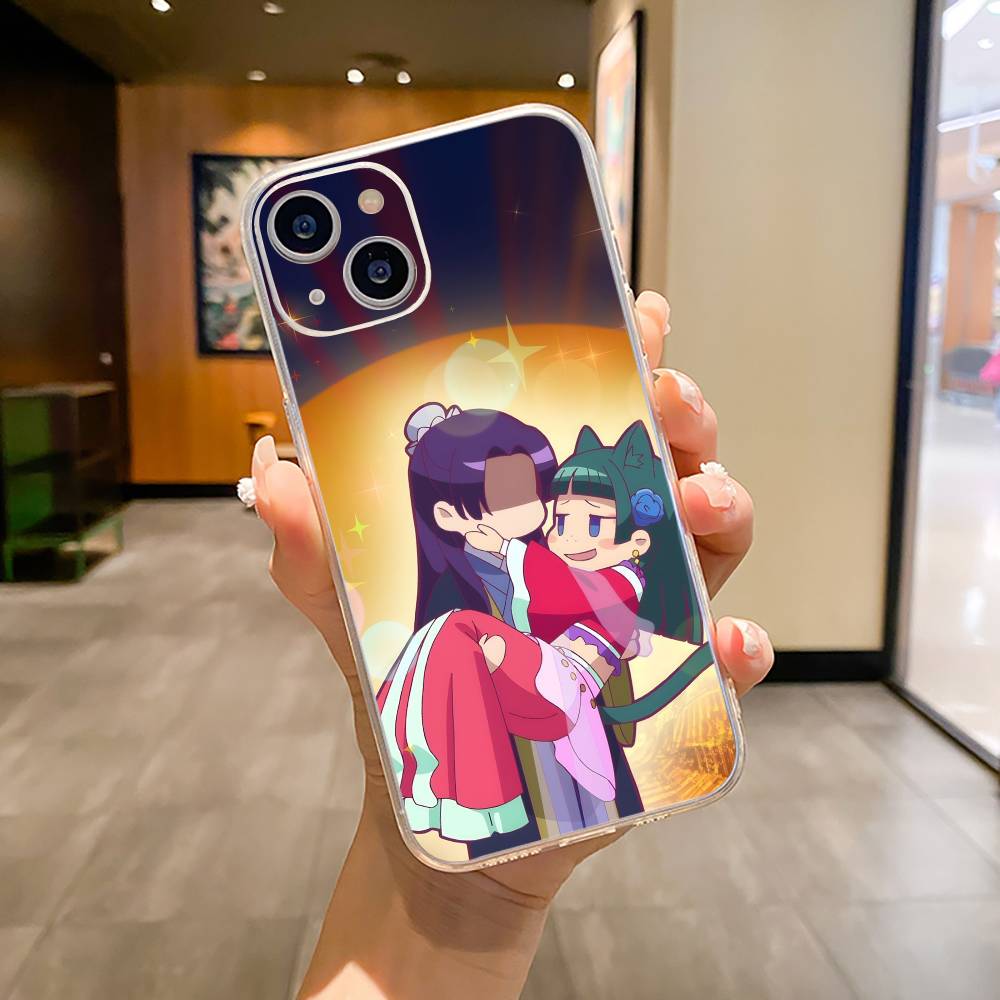 The Apothecary Diaries-Maomao-Jinshi Phone Case For iPhone17,16,15,14,13,12,Pro Max,XS Soft Silicone Transparent Cover