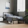 VidaXL Metal Bed Frame with Black Headboard 100x200 Cm 355458