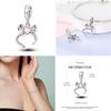 Charms Copper Pink Series Perfume Bead Pendant Jewelry Fit Original Bracelet Plata For Women Diy Party