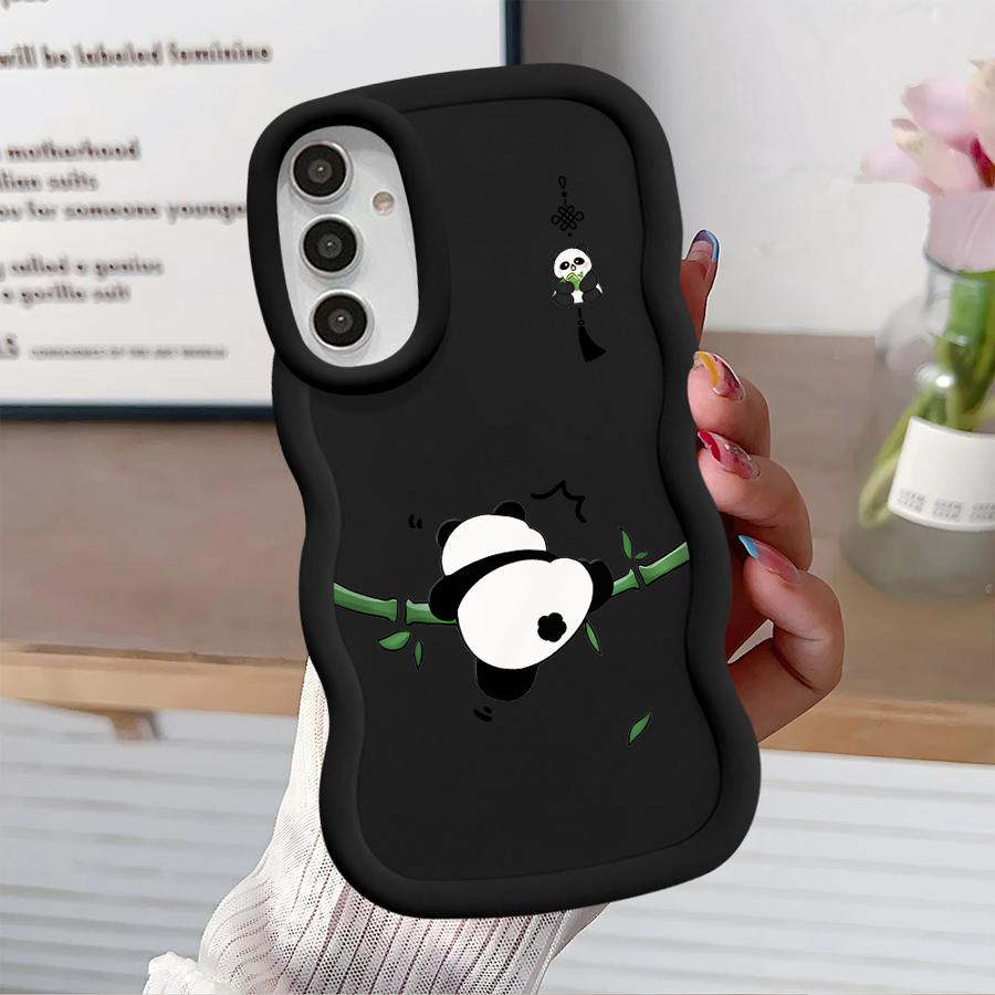 Cartoon Cute Panda Soft Phone Cover Case for Samsung Galaxy A13 A21s A12 A52 A16 A11 A14 A15 A05 A22 A33 A23 A03 A53 A06 A04