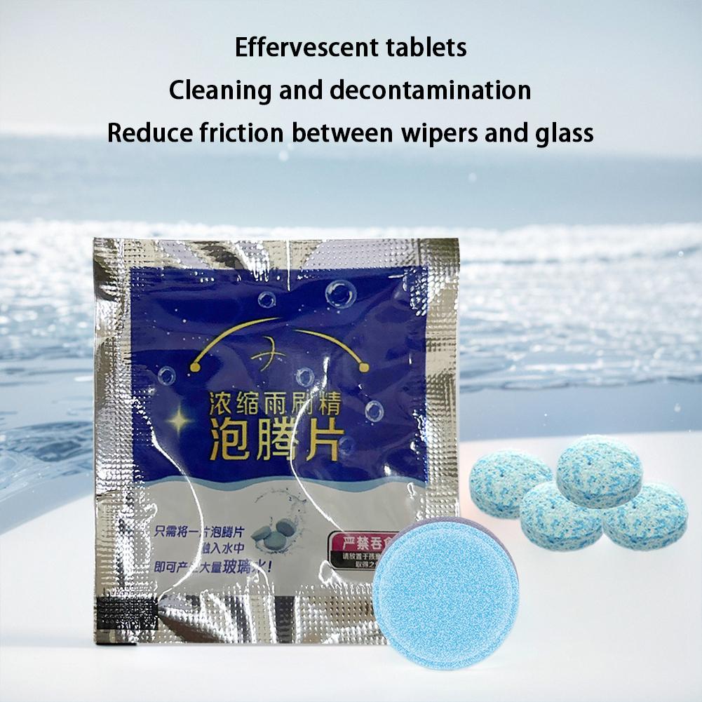 1-50PCS Solid Car Windshield Cleaners Effervescent Tablets Cleaning Windshield Window Glass Dust Wiper Car Wash Tool Car Accesso