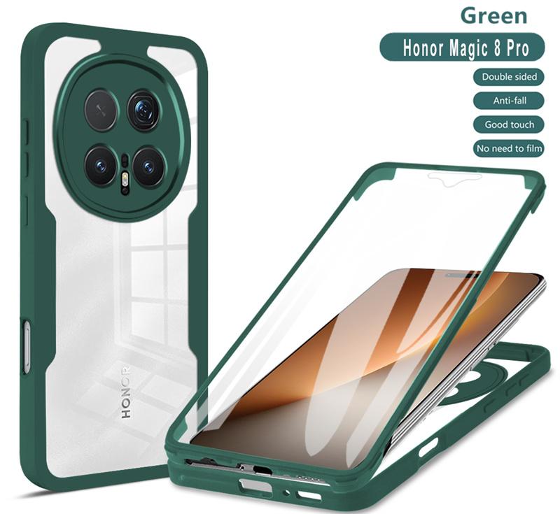 Fundas For Honor Magic 8 Pro 360 Full Body Screen Protector Transparent Case For Honor Magic8 Pro Silicone Slim Clear Cover Capa