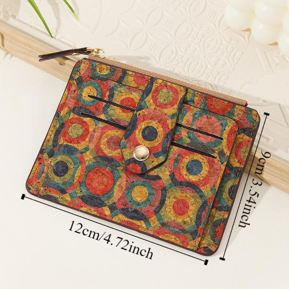 Portable Vintage Women's Short Wallet Multi-position Large Capacity Pocket Purse Soft Leisure Multi-card Slot Purse Unisex
