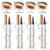QIC Ultra-fine Four-pronged Water Eyebrow Pencil, Long-lasting Waterproof, Sweat-proof and Non-smudging Liquid Eyebrow Pencil, Four-claw Wild Eyebrow.