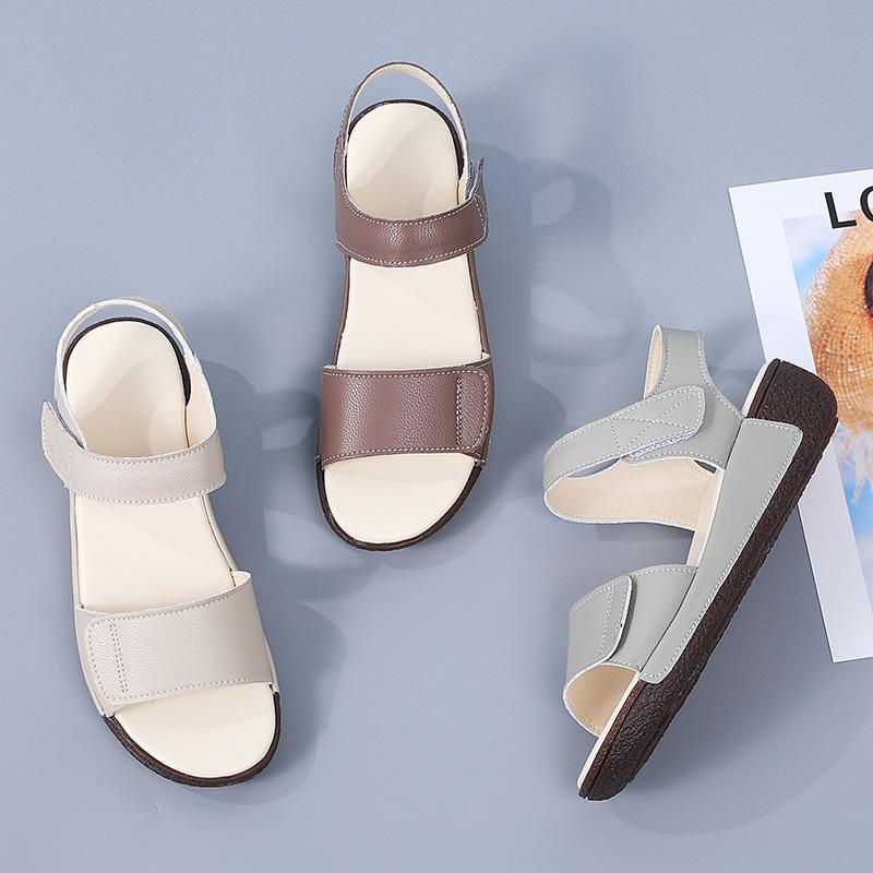 Fashion 2025 Summer New Roman Sandals Womens Comfortable Soft-Soled Casual Shoes Wedge Heel Platform Sandals Womens Large Size 35-43