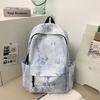 Schoolbag Chinese style schoolbag male new simple high school backpack college student large capacity tie-dye backpack