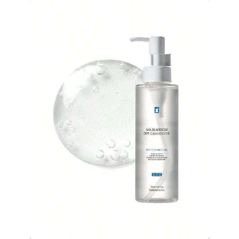 

Tosowoong AHA Blackhead Out Cleansing Oil 150 мл | Обогащен маслом жожоба и AHA, легкое средство для снятия макияжа