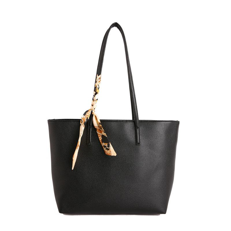 Tote Bag for Women, Fashionable and Simple Handbag, Silk Scarf Decorative Shoulder Bag, Armpit Bag, Temperament Women's Bag