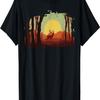 Timeless Mountain, Nature Trees and Forest with Deer T-Shirt(1)