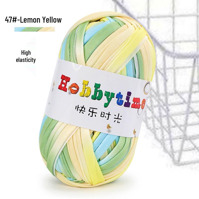 Cloth Strip Yarn DIY Crochet Kit: Handmade Bag, Knitting Material for Cushions, Carpets, and Dolls