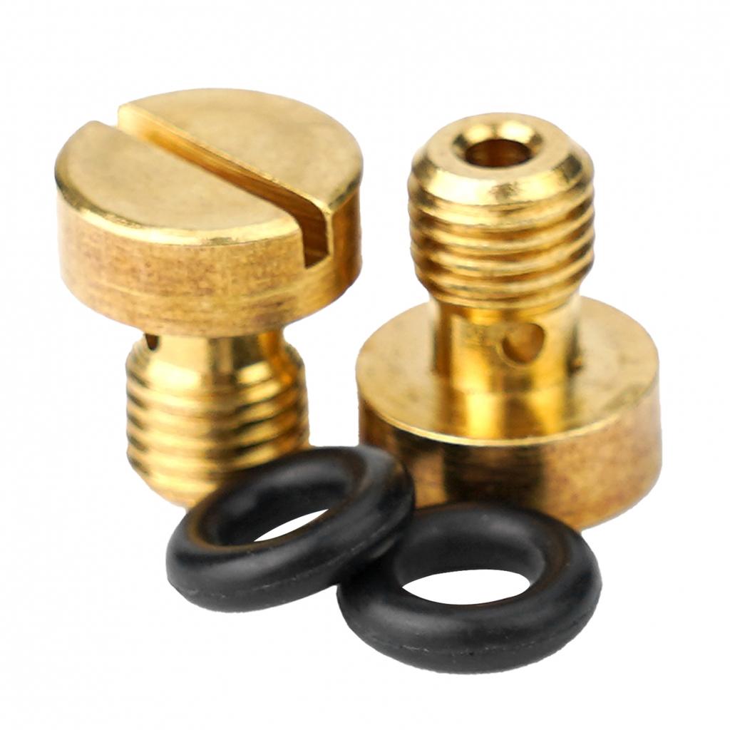 2Pcs Carburetor Drain Screw Float Bowl For Kawasaki KZ650/1000 CB350/400F