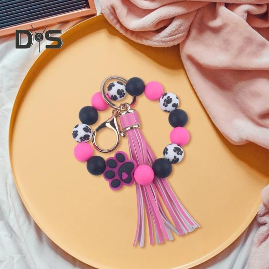 Силиконовый браслет с бусинами — фото 7