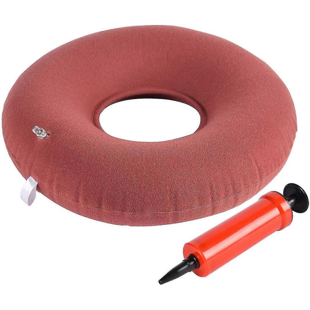 Turnsole Butt Donut Pillow For Tailbone Pain Hemmoroid Bed Sores - 15" Coccyx Donut Seat Cushions For Pressure Relief - Donut Inflatable To Sit On