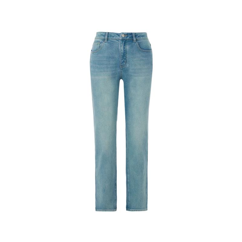 Langzi 25 Women s High-Waist Straight-Leg Cropped Jeans M