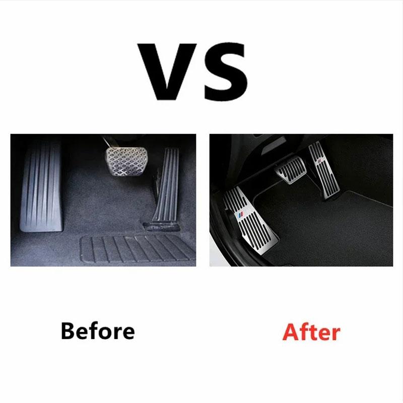 Car Accessories Accelerator Brake Foot Rest Pedal Interiors Cover For Bmw X1 X2 X3 X4 X5 X6 3 5 6 7 Series F30 F10 E60 Adornment