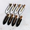 Set de 8 pinces à cheveux sans couture motif léopard pour filles et femmes en feuille d'acétate sans pli pour franges pince canard épingles à cheveux outil de coiffage maquillage qualité