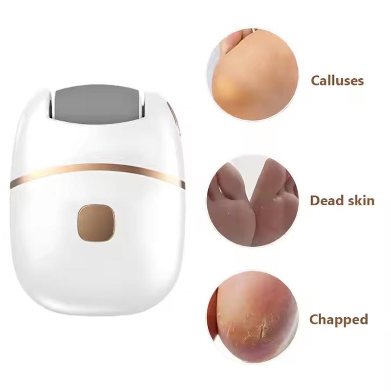 Fashionable Rechargeable Foot Rasp Pedicure Tool Detachable Grinding Head Dead Skin Remover for Callus Heel Care
