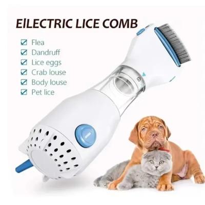 Pet Fırçası Elektrikli Bit Önleyici Tarak 3'ü 1 Arada Çok İşlevli Pire Temizleme Öldürücü Kedi Köpek Tarak Tüy Temizleyici Yavru Köpek Aksesuarları