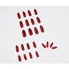 Blood Red Long Ballet Wearable False Nails - Removable, Waterproof Stickers