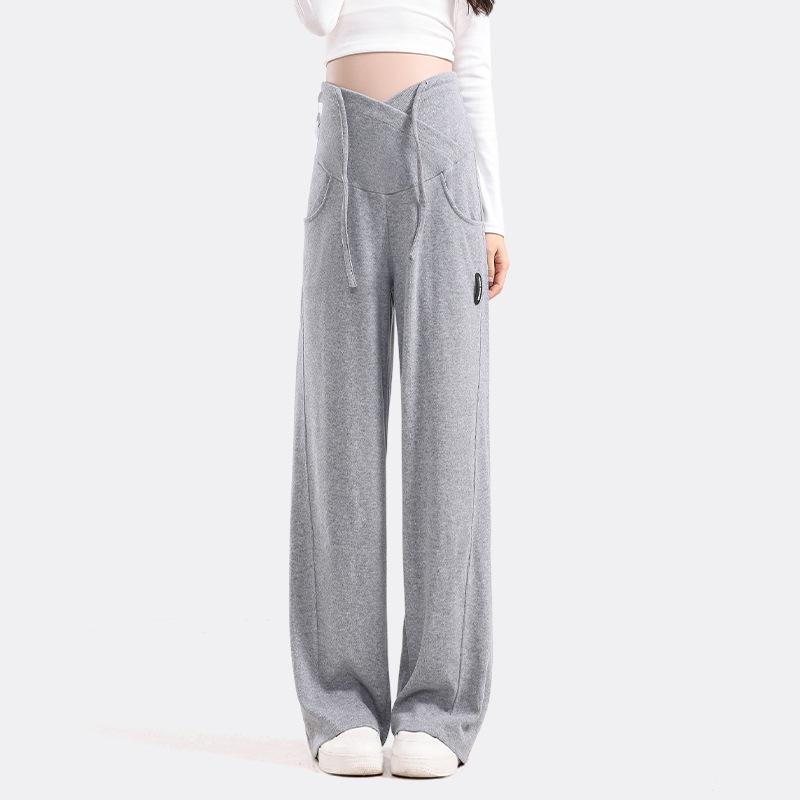 

Comfortable Wide-Leg Maternity Pants for Spring and Fall - Plus Size, Soft on Stomach, Early to Late Pregnancy 2026 L (for 100-125 lbs)