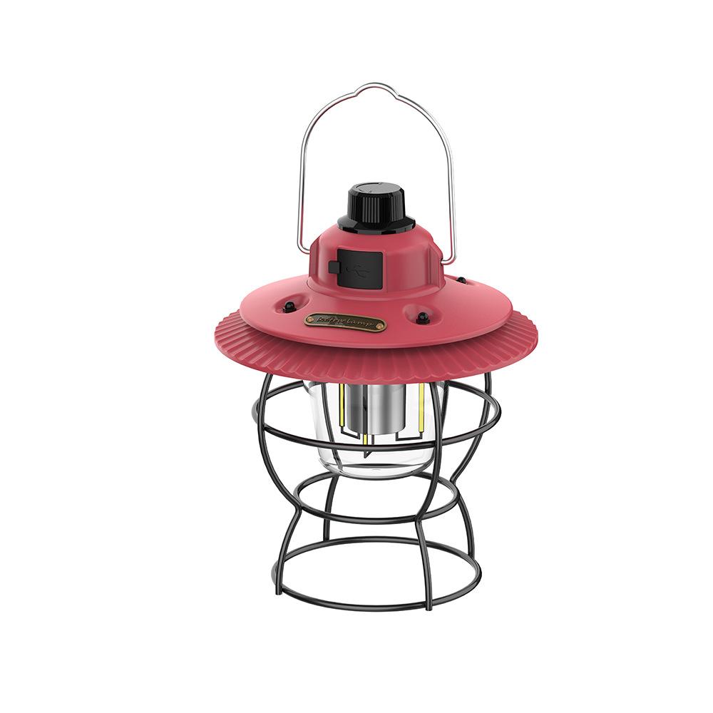 Outdoor retro camping light LED camping light atmosphere light tent horse lantern camping rechargeable camp light portable hanging light