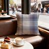 Checkered Pattern Cushion Cover Set of  Decorative Short Plush Pillow Covers for Sofa Soft  Cushion Case x cm