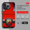 A-ABARTHes Italy Phone Case Black IMD Colorful Silver Suitable Case for iPhone 17 16 E 15 14 13 12 11 XS Pro Max