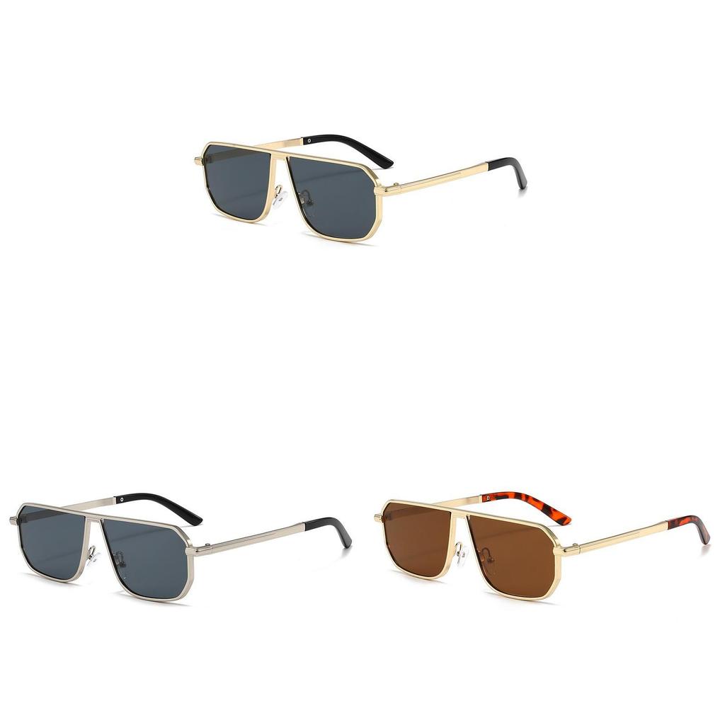 Geometric Square Sunglasses For Men With Uv400 Protection For Outdoor Driving And Fashion
