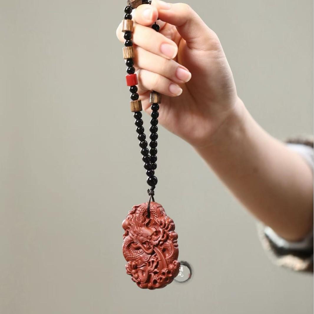 Исинская Цзыша Открытая тарелка с драконом Чжу Ни Мешочек удачи Чайный питомец Украшение