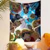 "Anime Crew with Pirate Theme Design" Patterned tapestry home decor, suitable for bedroom and living room, gift