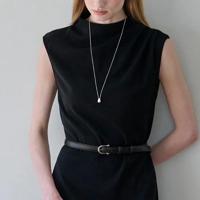 The Meridian Classic Slim Leather Belt