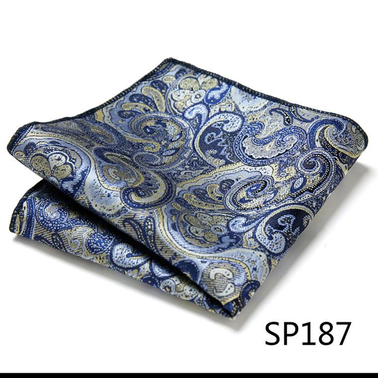 Guangzhou 1200-Pin High-Density Men'S Elegant Retro Business Suit Jacquard Pocket Towel Square Towel