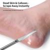 Professional Stainless Steel Double-Ended Foot Scraper Toe Nail Care Hook Ingrown Stainless Steel Double-Ended Foot Scraper
