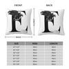 Golden Eagle E Initial Square Pillowcase Polyester Linen Velvet Pattern Zip Decor Pillow Case Room Cushion Cover