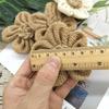 10Pcs Handmade Natural Jute Burlap Hessian Flower DIY Craft Supplies Vintage Favor Rustic Christmas Party Wedding Decoration