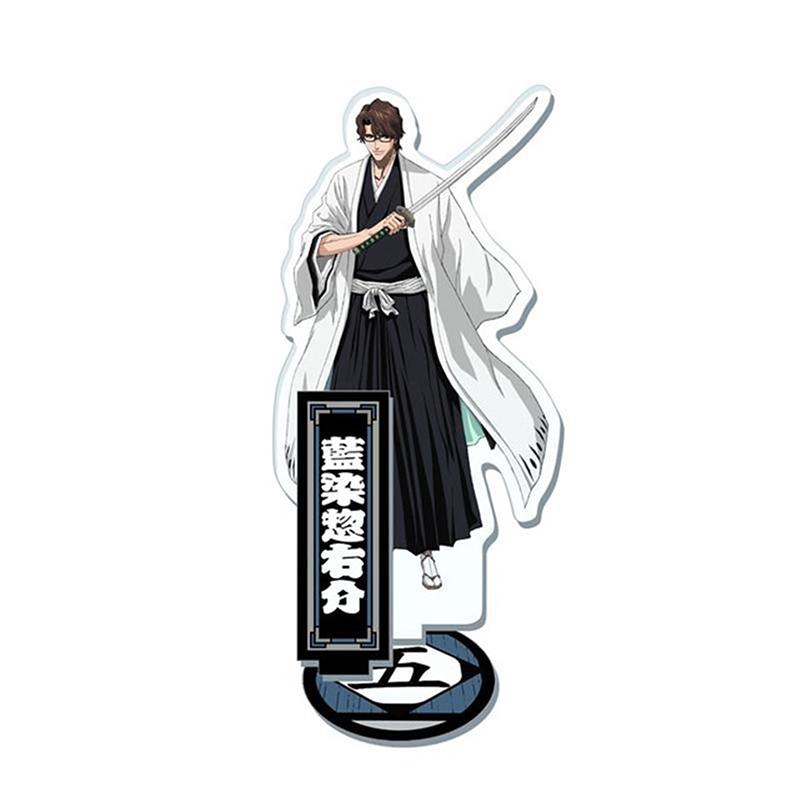 Anime Bleach Acrylic Stand Model Plate Kurosaki Ichigo Kuchiki Rukia Hitsugaya Toshiro Cartoon Figures Standing Sign Holder