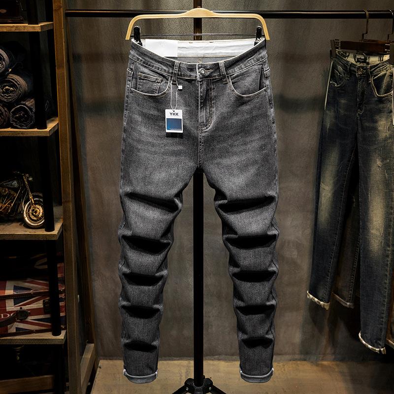 2023 Spring/Summer Men's High Elastic Slim Fit Harem Jeans - Trendy Plus Size.