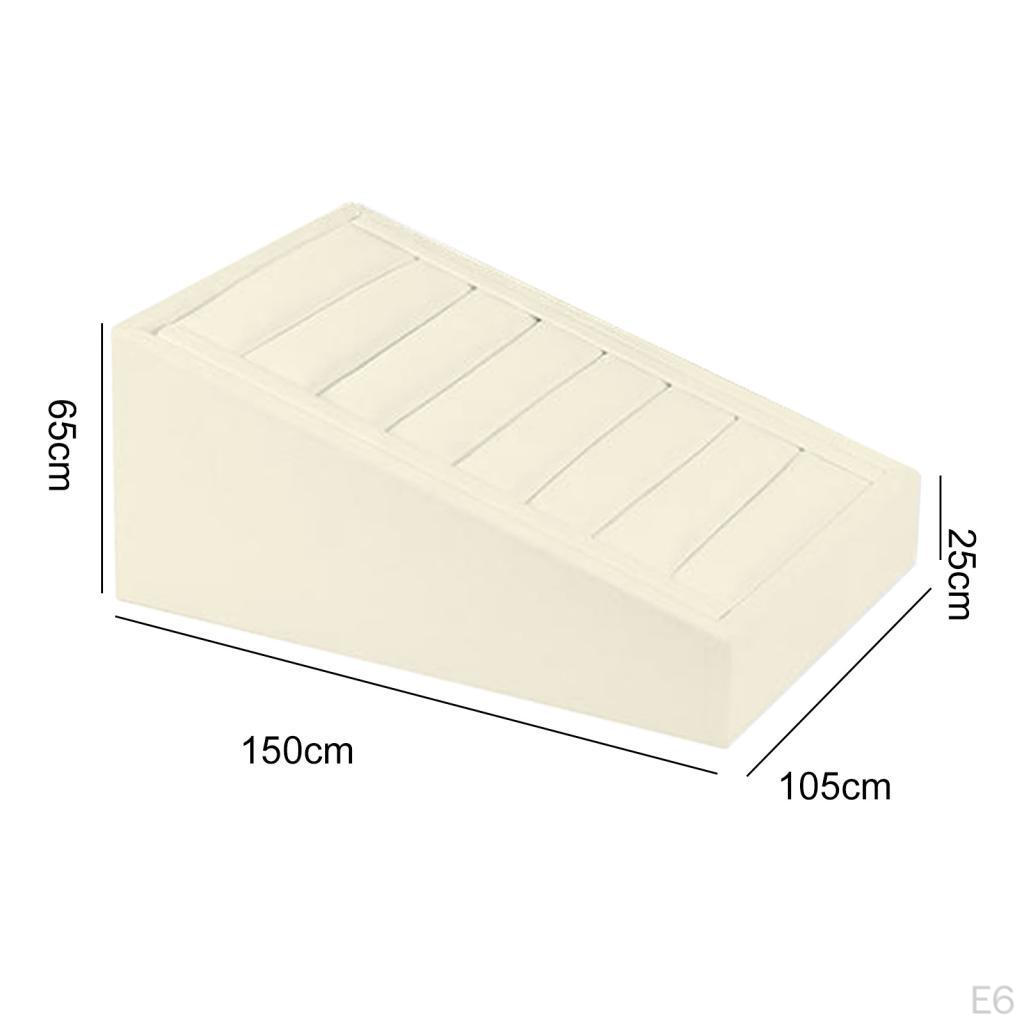 Leather Rings Display Tray Jewelry Organizer Case Showcase 7 Slots Stand for Exhibitions Bedroom