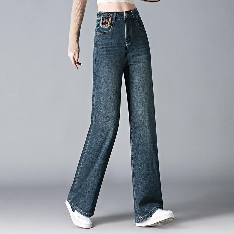 High-Waisted Wide-Leg Women's Pants - Spring Slimming Versatile Casual Wear