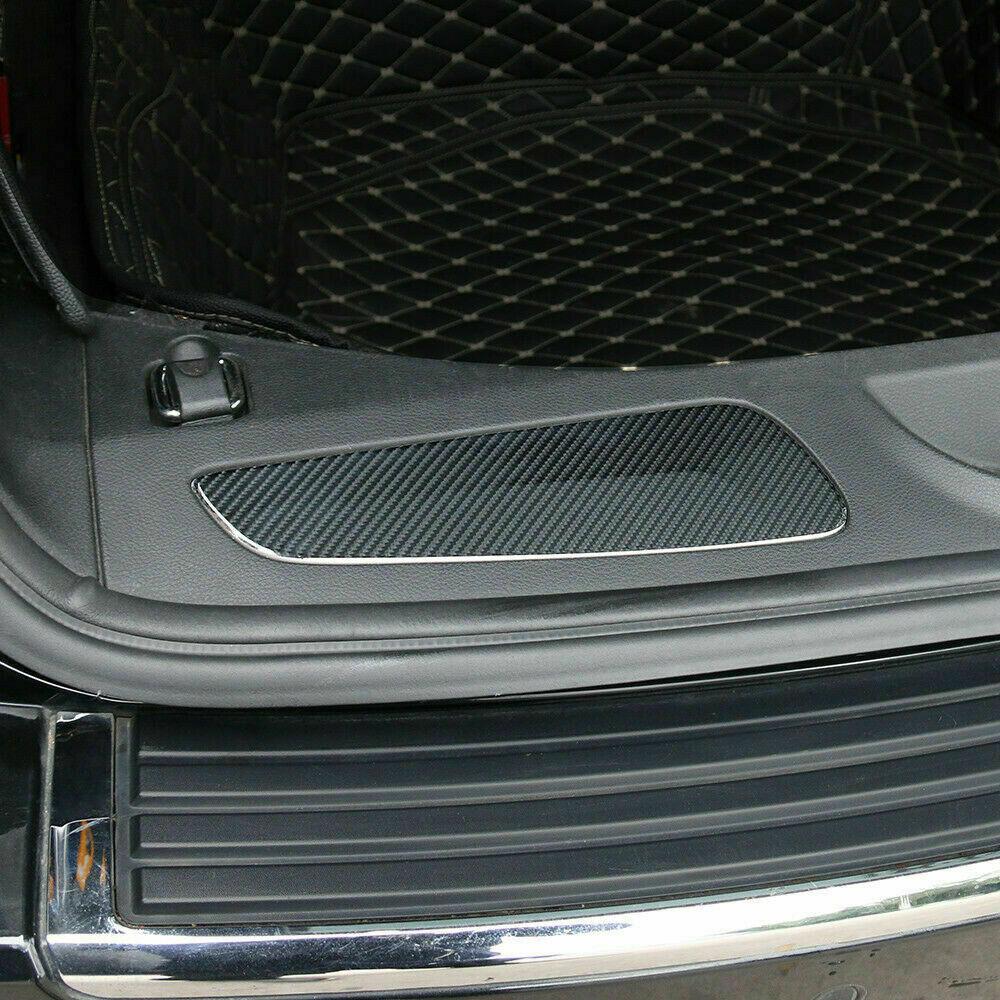 Carbon Fiber Rear Bumper Protect Cover Trim Sticker For Jeep Grand Cherokee 11+