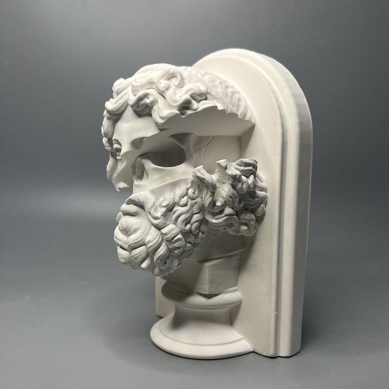 Zeus Retro Roman Mythology Plaster Statue: Creative High-end Art Deco Desktop Ornament & Gift.