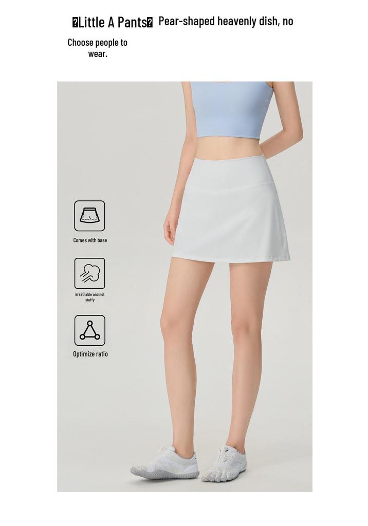Women's Quick-Dry Anti-Glare Tennis Skort for Fitness, Running, Yoga, and Dance