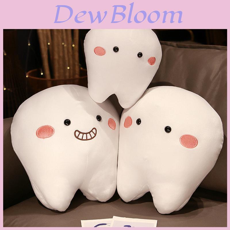 Cute Short Plush Cartoon Tooth Pillow For Kids, Soft And Comfortable On The Sofa