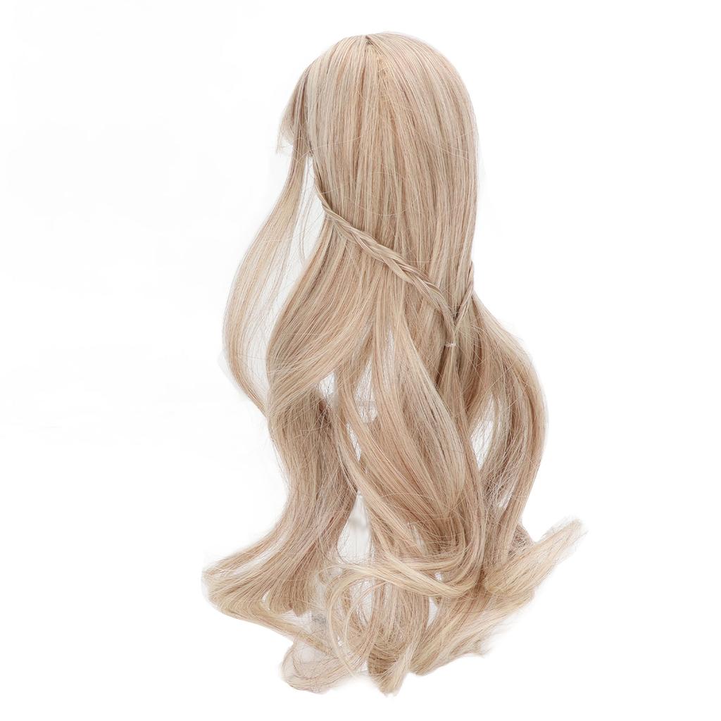 Doll Hair Wig Curly Neat Bangs Cutting Soft Doll Supplies for 1Celsius3 8 To 9in Head Circumference Doll
