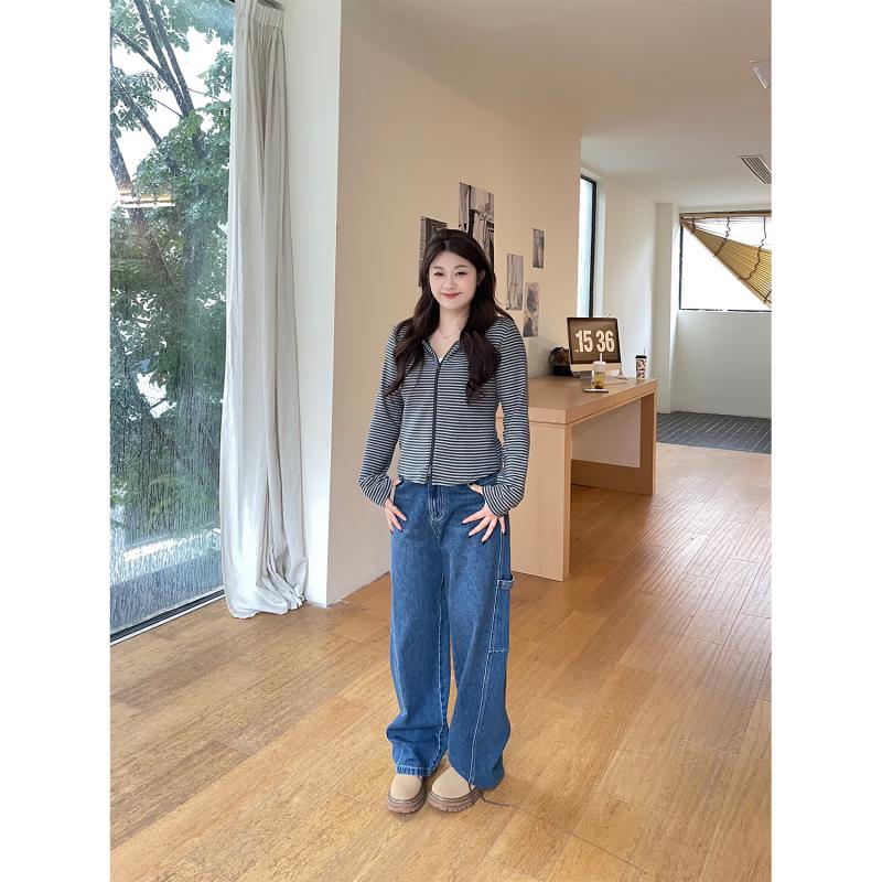 Liandu Women s Plus Size Fashion Bootcut Jeans L