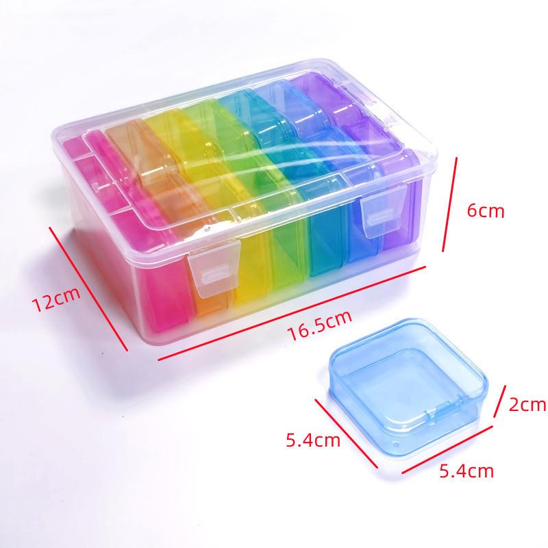 Bead Organizer Box,Small Bead Organizers Storage Case Clear Bead Storage Containers for Bracelet Making DIY Jewelry Craft Nail